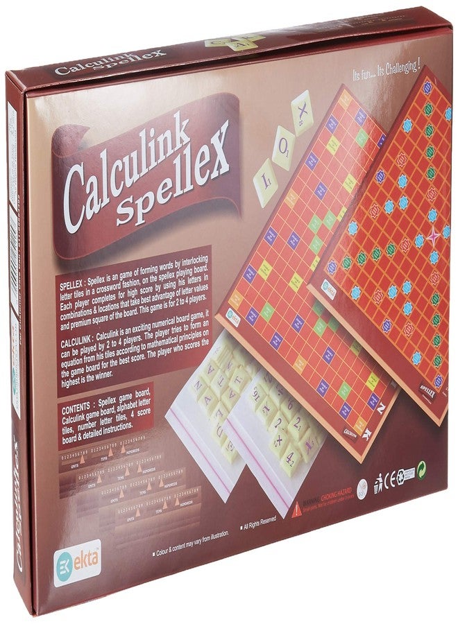 Ekta Calculink Spellex - Math and Word Puzzle Games (2-in-1) - Kids - Image 2